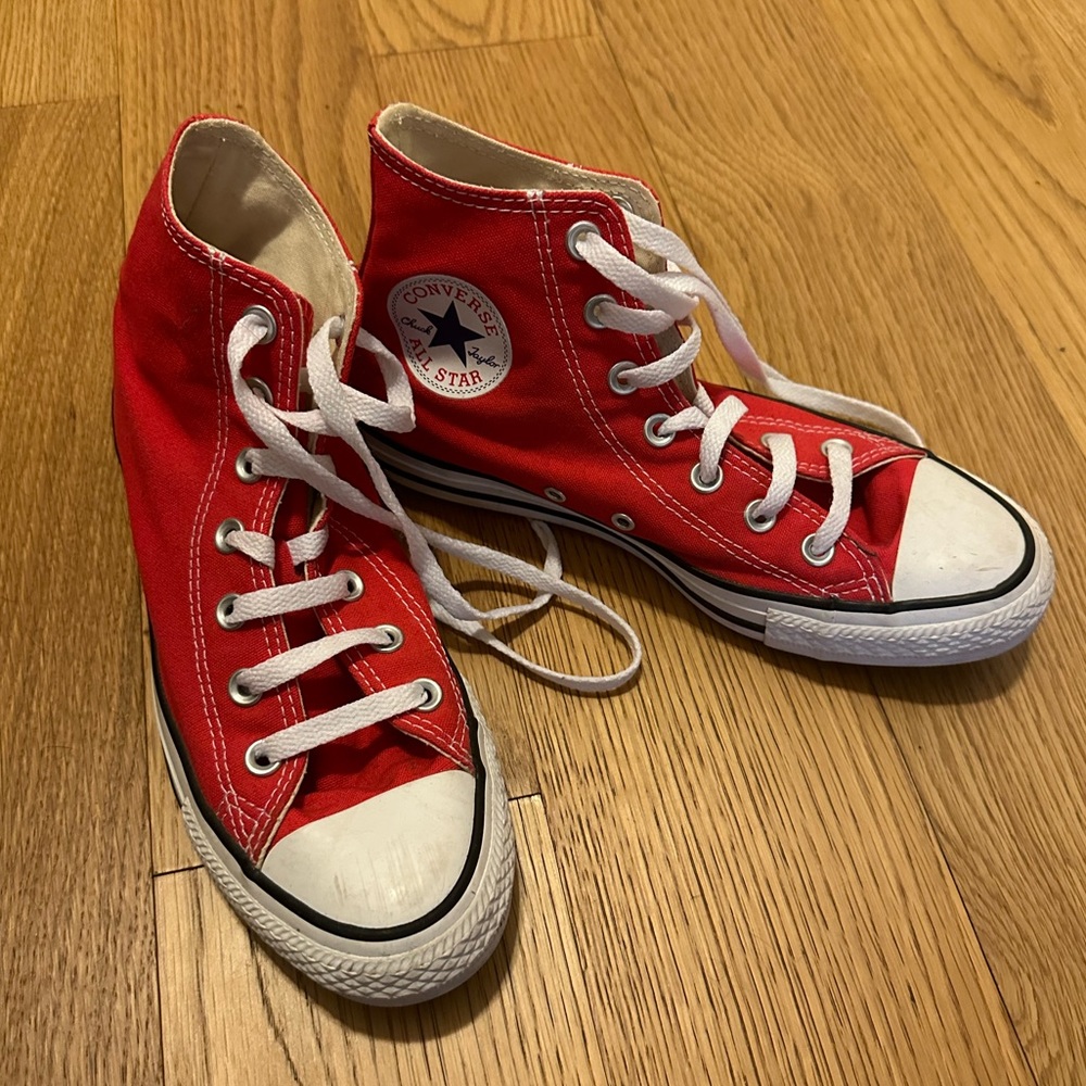 Converse Chuck Taylor All Star High Top Shoes - Red